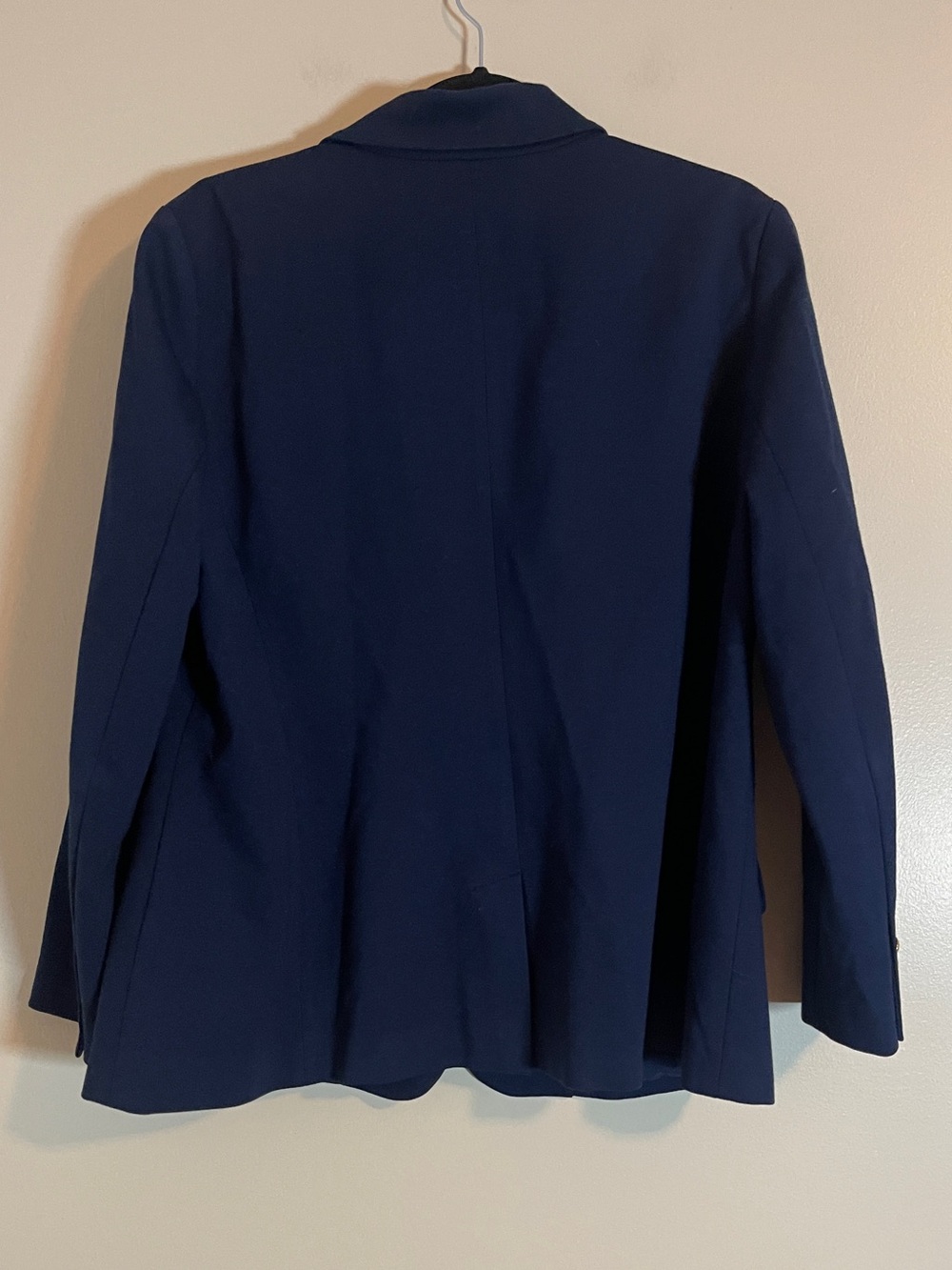 Chaps Blazer Womens 16W Navy Gold Embroidered Classic Crest Minimalist Workwear - Picture 5 of 10